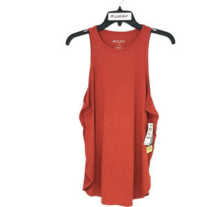 Ideology Womens Pear Guava Orange RapiDry Fit Kit Scoop Neck Tank Top Size S